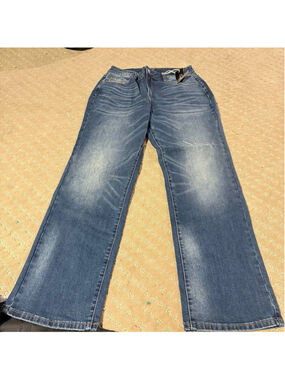 Flamingals Wide Leg Stretchy Denim Jeans Size L